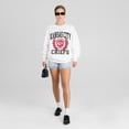 thumbnail image 3 of Women's Gameday Couture White Kansas City Chiefs Gold Standard Oversized Premium Drop Shoulder Sweatshirt, 3 of 5