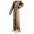 thumbnail image 3 of Women Sweatpants Wide Leg Drawstring Workout Casual Baggy Pants High Waist Khaki S, 3 of 8