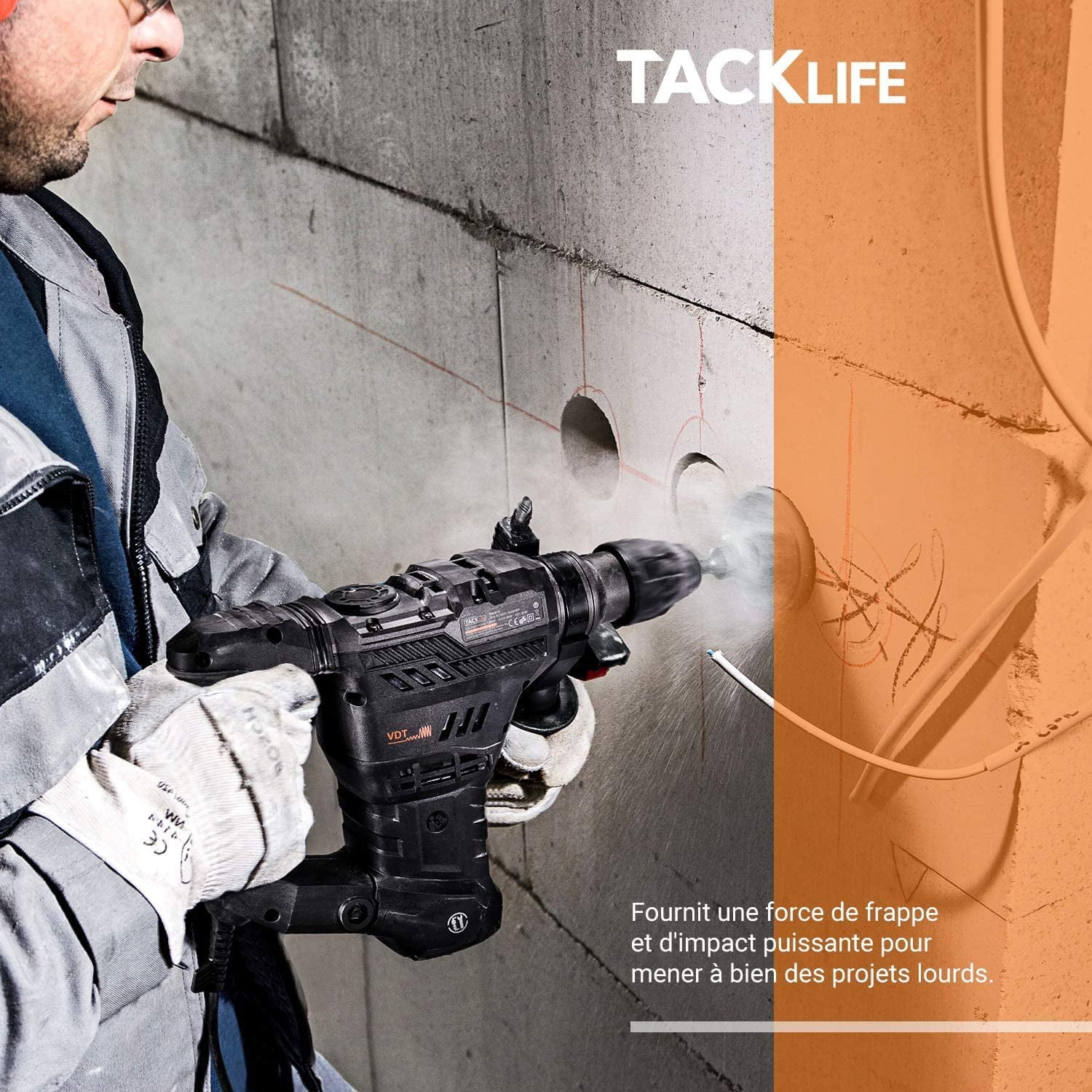SDS-Plus 12.3 Amp Rotary Hammer Drill 