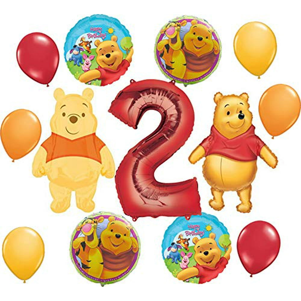 Winnie the Pooh party supplies 2nd Birthday Pooh and Friends Balloon ...