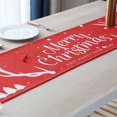 thumbnail image 1 of Mantel navideño, Mantel navideño, Decoraciones navideñas de lino y algodón, Ropa de cama navideña, Ciervo navideño rojo, 1 pieza-rojo, 1 of 4