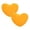 Yellow 2Pack, variant on 2Pcs Cute Plush Red Heart Pillow Love Pillow Cushion Toy Throw Pillows For Kids' Friends Fit For Living Heart Throw Decorative Pillows