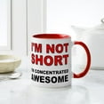 thumbnail image 4 of CafePress - Not Short Concentrated Awesome Mugs - 11 oz Ceramic Mug - Novelty Coffee Tea Cup, 4 of 4