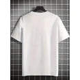 thumbnail image 2 of Summer Short Sleeve Pattern Printed T-shirt Versatile Men's Inner Bottoming Shirt Short Sleeve Tee For Adult, Men, Women, Teen, Teenager, Adolescent, Youth, 2 of 6