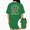 Green, variant on Women's Dark Tee Daily Lady Dark Soul Rib Skeleton Sunflower Arched Dual Side Floral Sketch Graphic Short Sleeve T-Shirts Black Tops