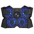 thumbnail image 4 of USB Powered Slim Flat Notebook Laptop Cooler Cooling Pad Radiator with LED Four Fans for 17inch Laptop black, 4 of 7