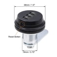 thumbnail image 2 of 3-Dial Code Combination Cam Lock Camlock 19mm Diameter 20mm Length Cylinder Black, 2 of 4