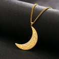 thumbnail image 2 of EUEAVAN Gold Love Moon Pendant Necklace Stainless Steel Jewelry Gifts, 2 of 6