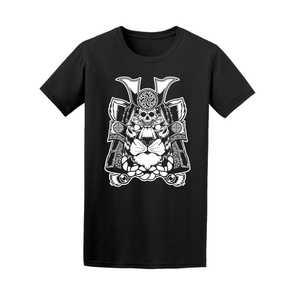 Samurai Tiger Face Head Tattoo Tee Men's -Image by Shutterstock
