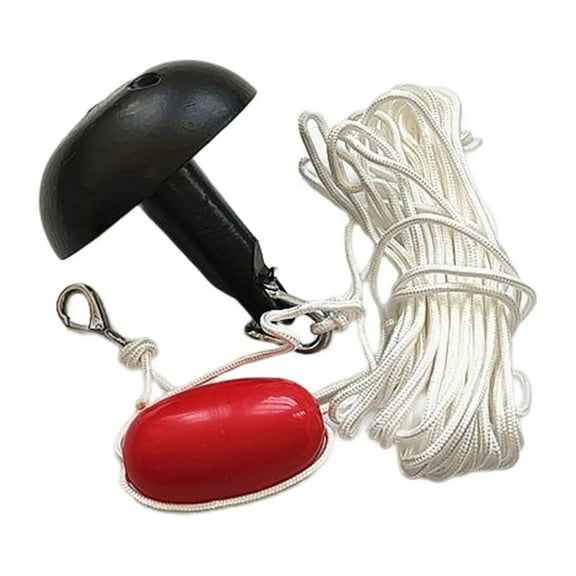 Mushroom Anchor Kit 5 Lb With Rope With Marker Buoy For Paddleboard ,Versatile