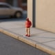 thumbnail image 5 of Figura de resina en miniatura Sudadera gris con capucha para hombre, 5 of 9