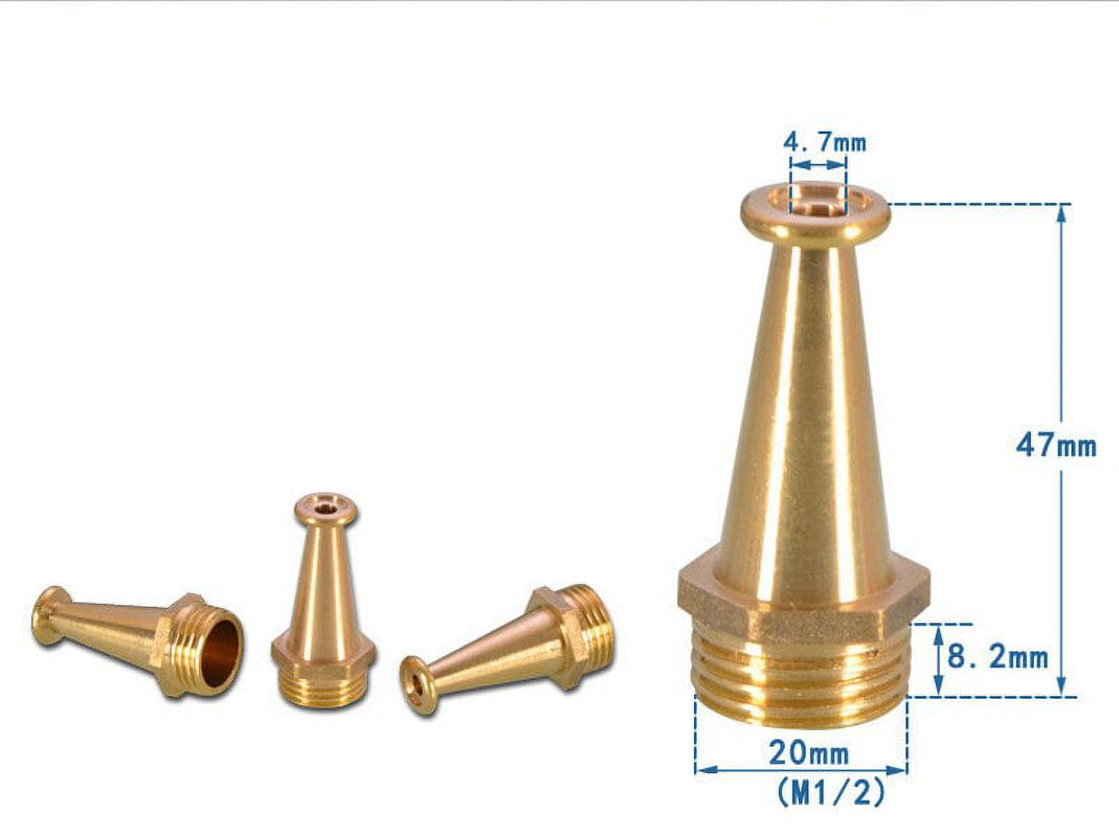 Brass 1/2 inch High pressure water gun nozzle car wash Garden Watering DN15 Male Thread Fire Hose Spray Nozzle Copper fittings