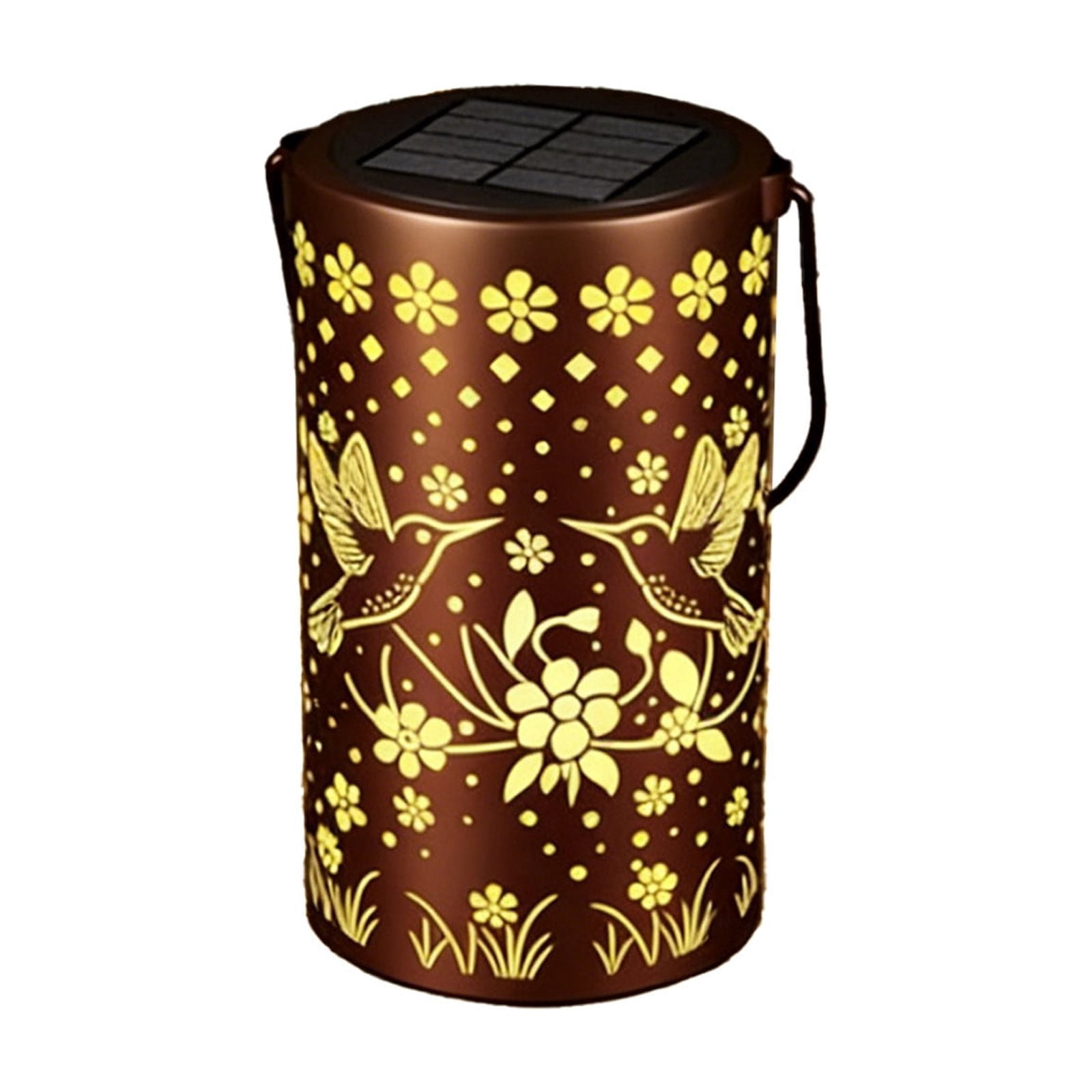 Colorful Sunflower Glow Solar Garden Lantern, Solar Outdoor Hanging Light Dragonflys Elementl Solar Light, Hanging Sunflower Lantern Lights with Colorful Projection, Outdoor Waterproof