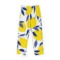 thumbnail image 4 of Xecao Tropical Lemon Men's Straight Lounge Pajama Pants: The Ultimate in Comfortable Sleepwear, 4 of 9