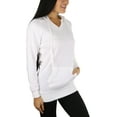 thumbnail image 5 of ToBeInStyle Women's Long Sleeve Kangaroo Pocket Pullover Hoodie - Off-White - Small, 5 of 5