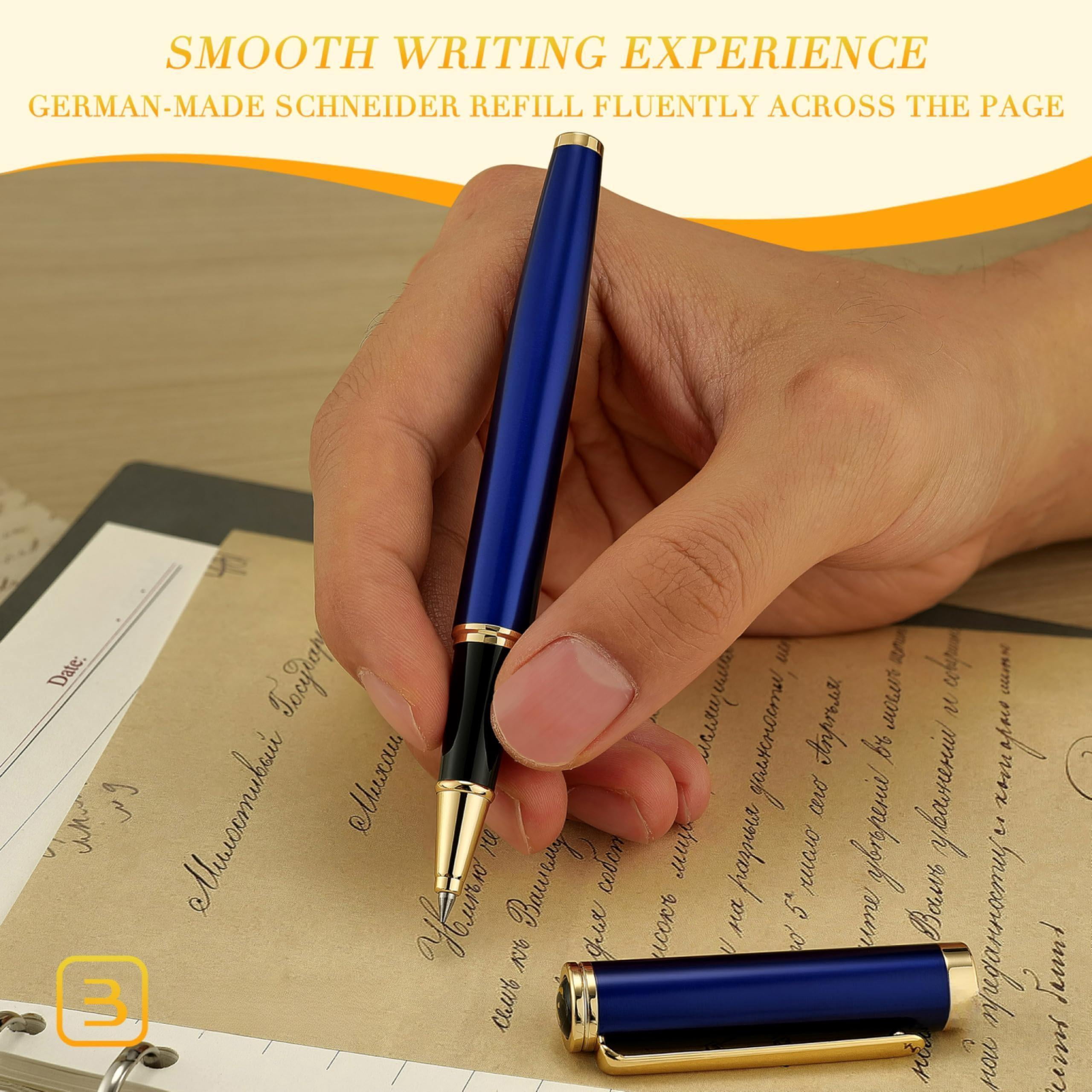 Luxury Rollerball Pen Trim Noble And Elegant Designs Ink Refill  Roller Ball Gift Set For Men & Women Professional Executive Office Nice Pens