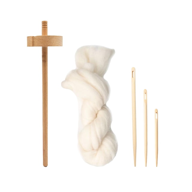 Top Whorl Drop Spindle, husillos hechos a mano, herramienta artesanal, práctico husillo de caída, parte superior de madera para pompones de ganchillo,