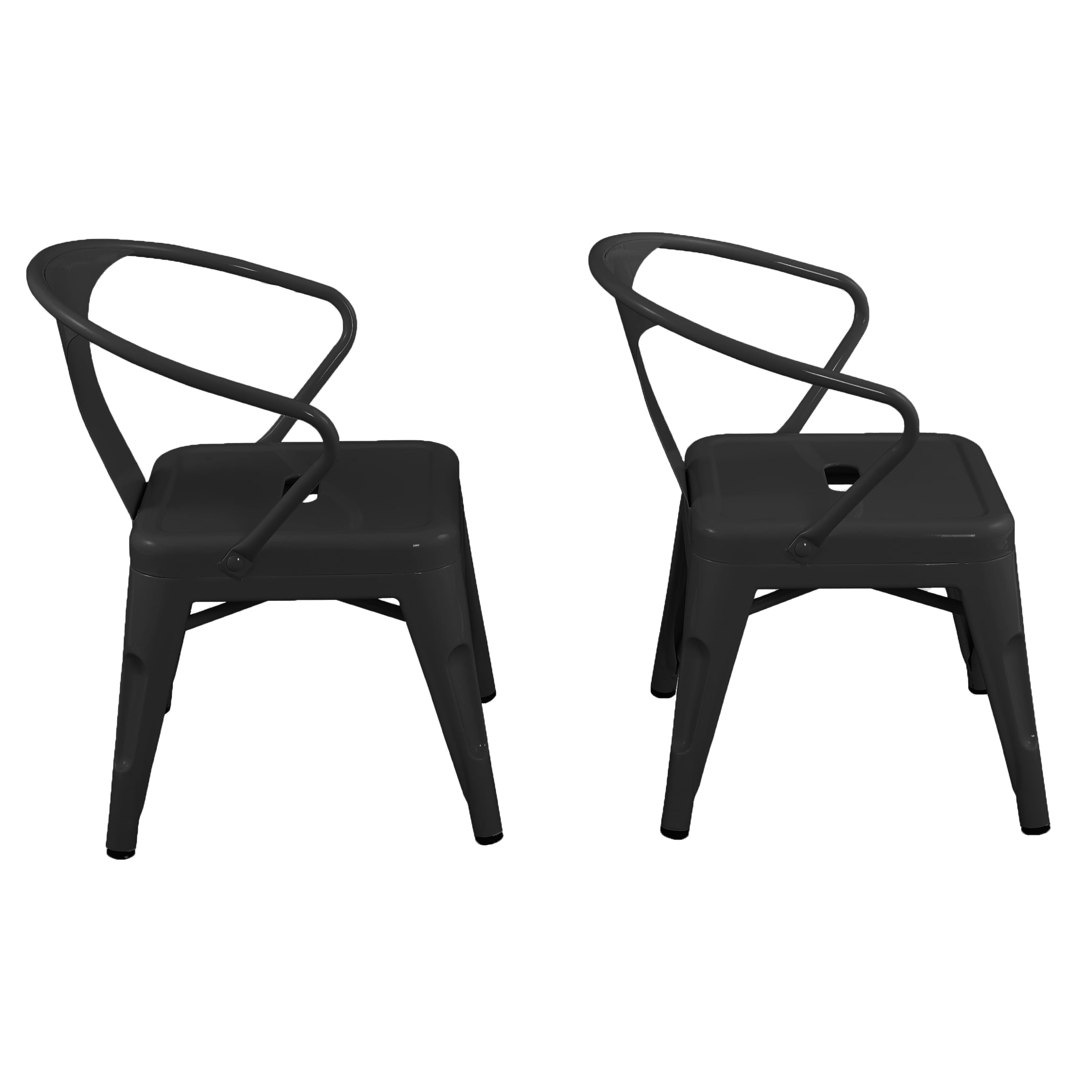 Harper Hudson Kids Metal Activity Chair 2 Pack Black Walmart