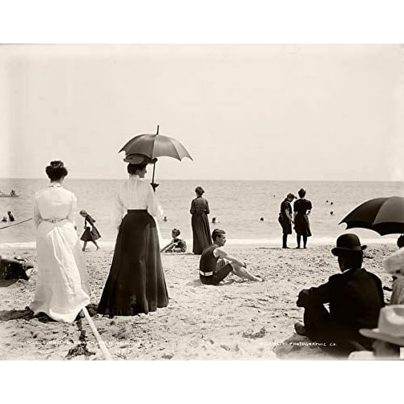 Lone Star Art Vintage Palm Beach Florida Photo - 11x14 Unframed Print - Perfect Vintage Beach House Decor