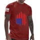thumbnail image 1 of Mens Casual Pantalones Cortos Cuello Redondo Gradación Impresión Suéter Camiseta, Blusa Deportiva de Fitness para Hombres, 1 of 4