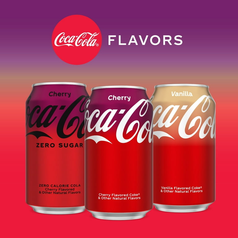 Coca-Cola Cherry Soft Drink, Crisp & Refreshing, 12 fl oz