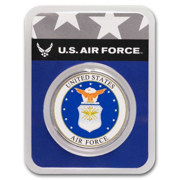 1 oz Silver Colorized Round - U.S. Air Force (In TEP)
