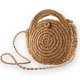 thumbnail image 1 of Round Straw Crossbody Beach Bag - Summer Straw Cross Body Handbag Bags with Zipper for Ladies, 1 of 4