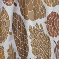 thumbnail image 4 of Designart 'Pine Cones Pattern on White' Modern & Contemporary Curtain Panel, 4 of 5