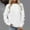 007 White, variant on Women's Fall Winter Basic Warm Sweatshirt Casual Long Sleeve Crew Neck Pullover Tops Loose Fit Solid Color Tunic Top