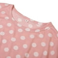 thumbnail image 6 of Women's Lightweight Polka Dot Pajamas Set Long Sleeve Top Long Pants Sleepwear Loungewear, 6 of 10