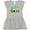AC-Heather Grey, variant on Inktastic St Patricks Irish Shamrock Train Girls Toddler Dress