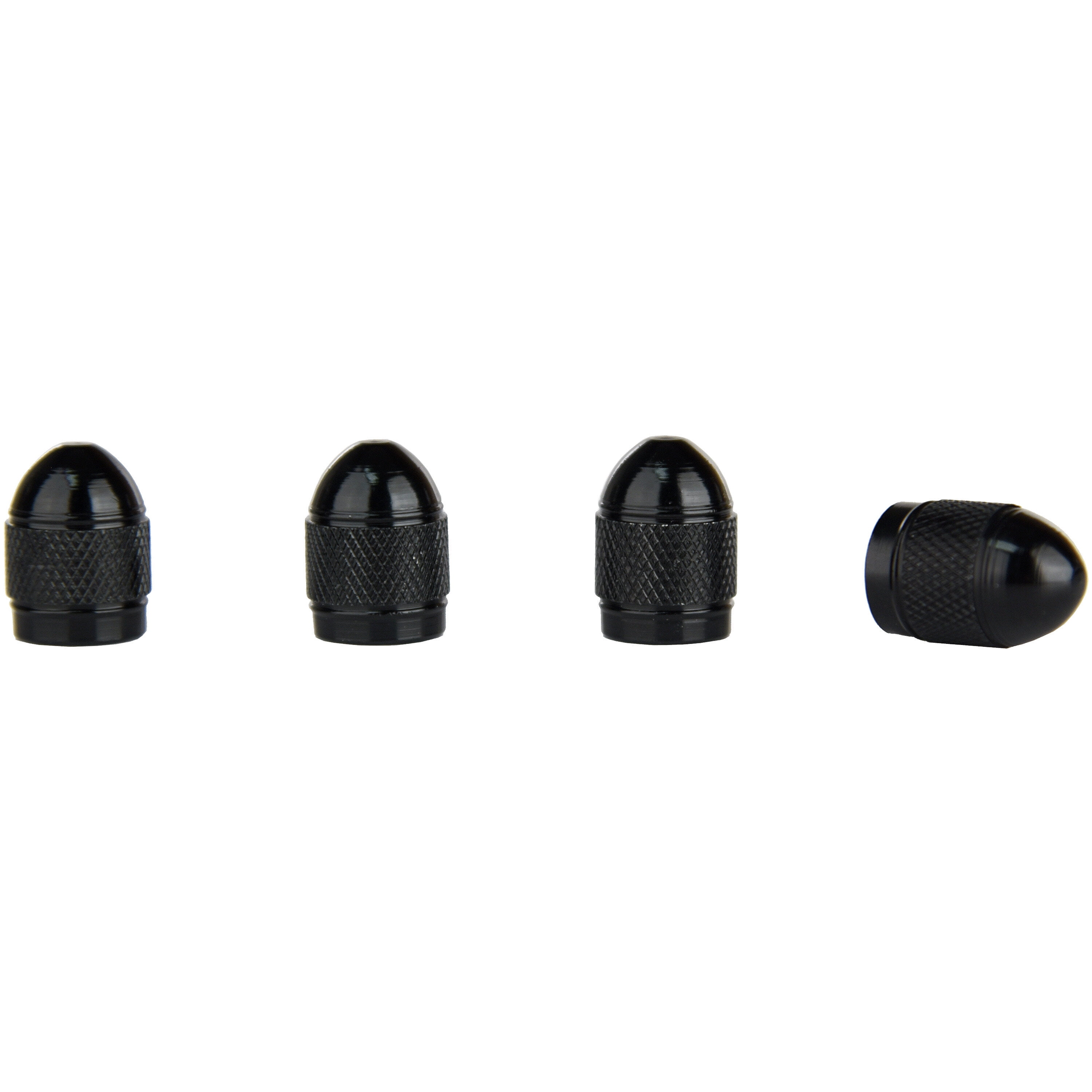 Slime Custom Series Black Anodized Metal Valve Caps, 20132