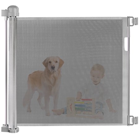 Jellydog Toy Retractable Baby Gate - 33.7"*55" Safety Gate for Baby or Dog