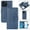 Darkblue, variant on Allytechgroup Wallet Stand Case for iPhone 16 Pro Max, RFID Blocking PU Learher Rugged with Credit Card Slot Slim Fit Shockproof Full Body Cover for Apple iPhone 16 Pro Max, Rose