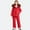 Red, variant on SGFCWSX Kids Snowsuits Set for Girls Furry Hooded Ski Jacket and Snow Pants Insulated Waterproof Winter Outfit White Size 1-2Years