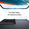thumbnail image 3 of Zero Serie for Samsung Galaxy S21 Ultra Case 5G, [Wireless Charging Support] [Translucent Matte Thin Phone Case] Shockproof Slim Cover 6.8'', Black, 3 of 7