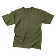 thumbnail image 2 of Rothco Solid Color 100% Cotton T-Shirt,Olive Drab,M, 2 of 2