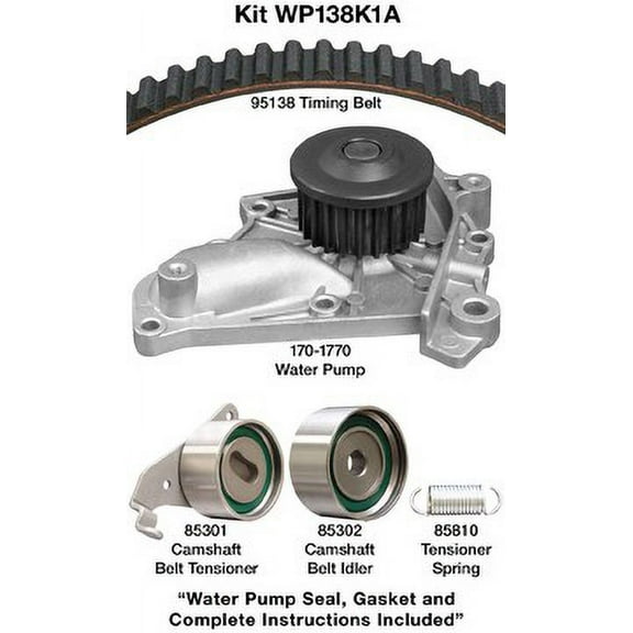 Dayco WP138K1A Water Pump Kit Fits select: 1987-1990 TOYOTA CAMRY, 1987-1990 TOYOTA CELICA