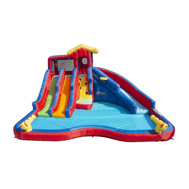 banzai hydro blast inflatable water park with slides & water cannons reviews