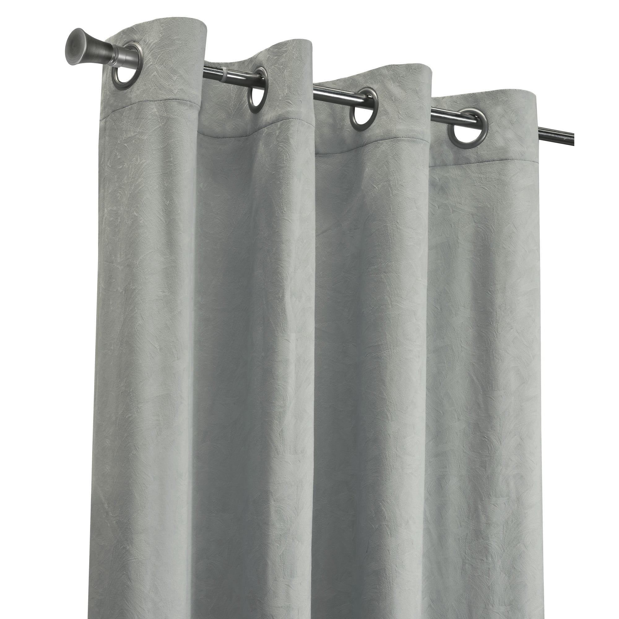 Loft Living Bonsai Room Darkening Grommet Indoor Curtain 52 x 95 in Grey