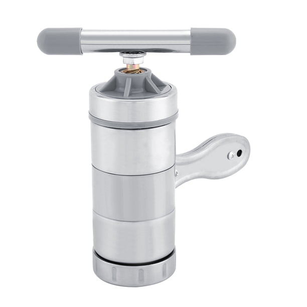 Máquina Para Hacer Pasta Manual De Acero Inoxidable Para El Hogar, Prensador De Fideos Con 5 Moldes