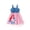 Mermaid, variant on Winnie the Pooh Baby Girls Dresses Graphic Sleeveless Denim Outfits Clothes for Little Girl Sizes 3M-5T Blue