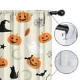 thumbnail image 4 of Blackout Kids Curtains,Beige Halloween Pumpkins Ghosts and Bats Childrens Insulated Curtains Set Of 2,Bedroom Essentials,Toddler Room Decor 42"x54", 4 of 5