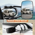 thumbnail image 4 of 1 Pair Universal Clip-on Towing Mirrors Extension for Towing Side For Vehicle Car Truck Trailer 360 Degree Rotation Adjustable Dual View Tow Mirrors, 4 of 9