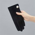 thumbnail image 2 of Audhol Gloves Women'S Winter Outdoor Warm Gloves Suede Pearl And Fleece Cycling And Driving Windproof Gloves Touchscreen Non-Slip Gloves Black A, 2 of 3