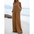 thumbnail image 2 of utcoco Women's Loose Sleeveless Wide Leg Jumpsuit Overalls Adjustable Shoulder Strap Overalls, 2 of 4