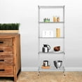 thumbnail image 4 of Dkelincs 5 Tier Wire Shelving Unit 24’’x14’’x60’’ Metal Wire Shelf Multifunctional Storage Racks Free Standing 150 Lbs Capacity of Each Layer for Kitchen,Living Room, (Chrome), 4 of 7