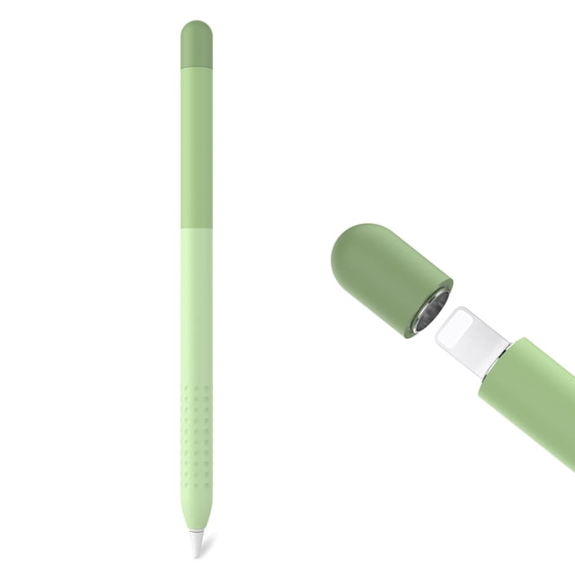 Delidigi Estuche Compatible Con Apple Pencil 1.ª Generación Estuche Color Degradado Funda Funda De Silicona Accesorios Para Apple Pencil 1.ª Generación (Verde Degradado)