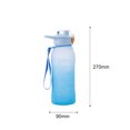 thumbnail image 3 of Termos para agua de 1300ML, deportiva con gradiente esmerilado para exteriores (azul), 3 of 6