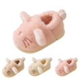 thumbnail image 6 of XIMIN Toddler Girls Thick Sole Slippers Cute Kitty Platform Non-slip Soft Fluffy Warm Plush House Shoes Indoor Outdoor Shoes Fluffy Winter Warm Slippers, 6 of 6